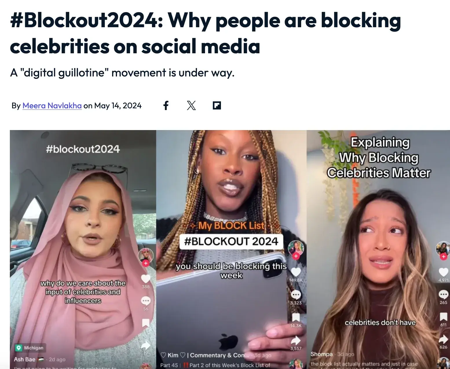 #Blockout2024: Why people are blocking celebrities on social media; a "digital guillotine" movement is under way