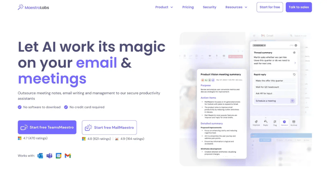 ai powered email content, maestrolabs