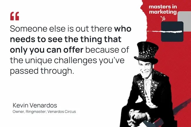 "Someone else is out there who needs to see the thing that only you can offer because of the unique challenges you’ve passed through."