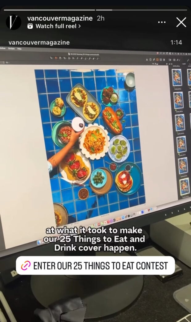 Story tip Vancouver magazine link sticker contest