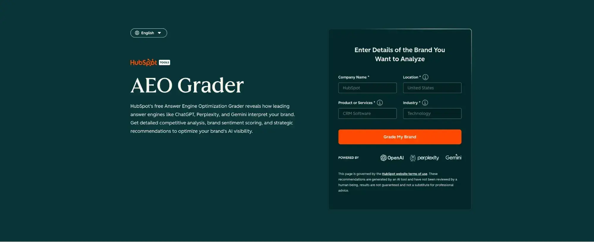 aeo metrics,hubspot aeo grader