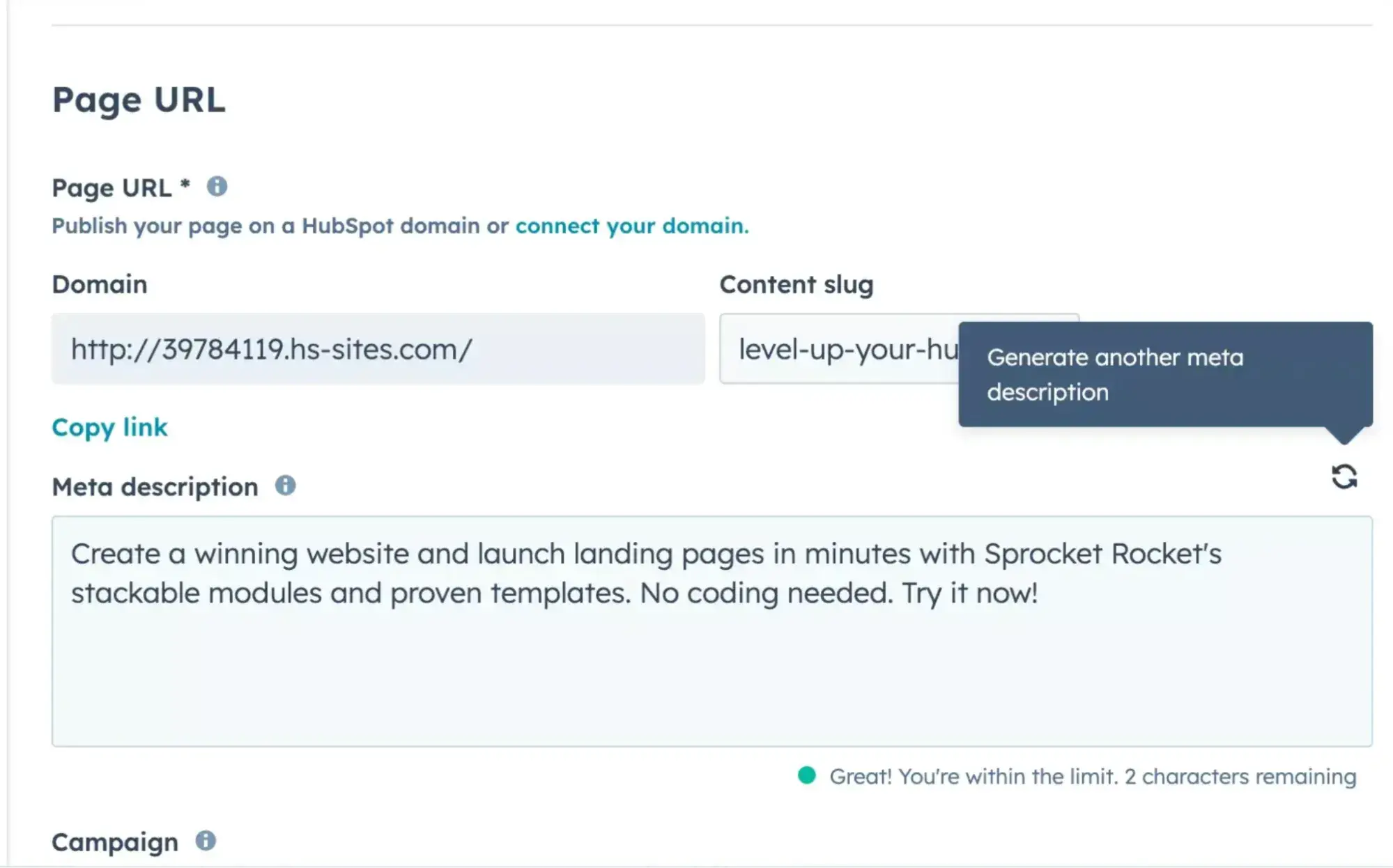 best tools to measure geo kpis: hubspot content hub