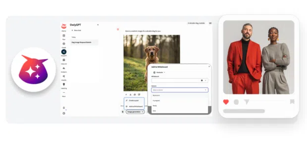 Screenshot of AI-generated images sent to Create