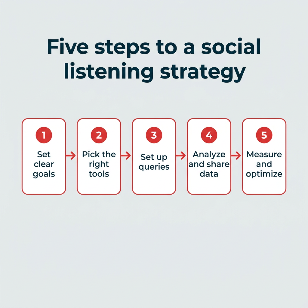 Five steps to a social listening strategy