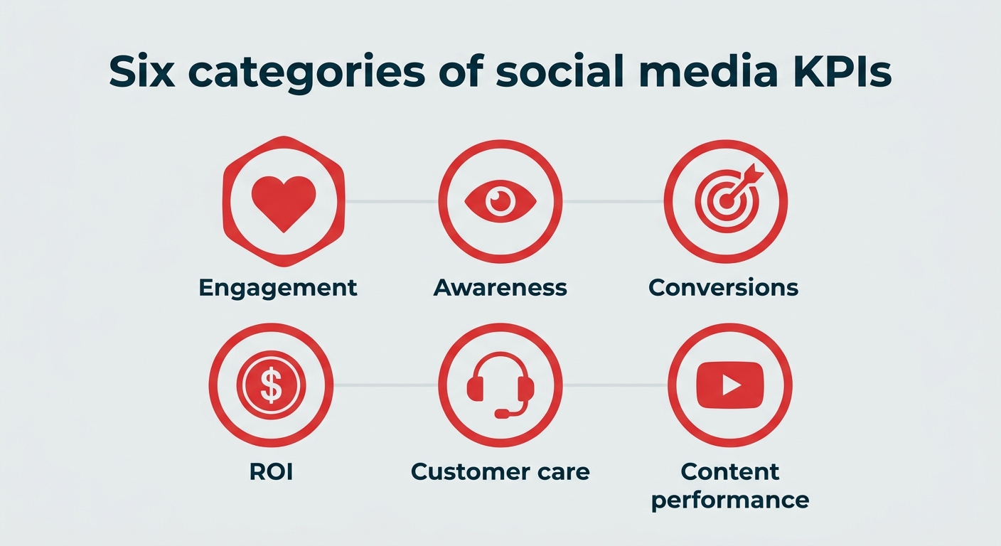 Six categories of social media KPIs