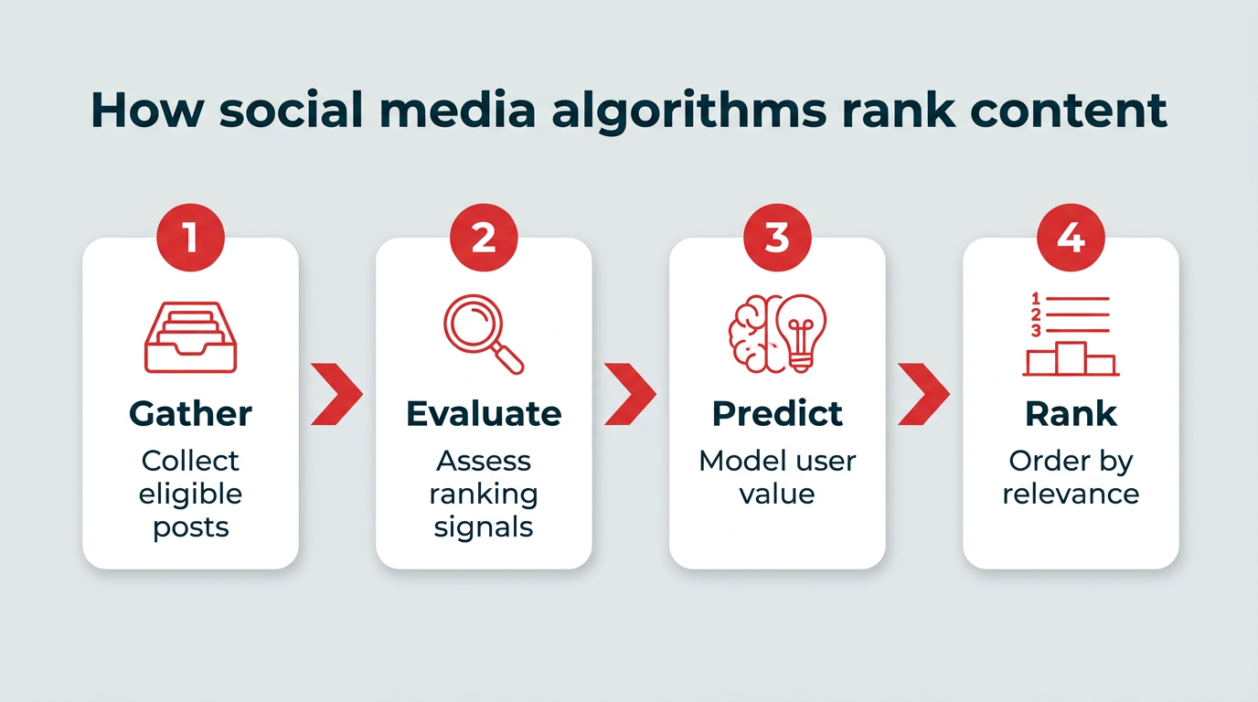How social media algorithms rank content