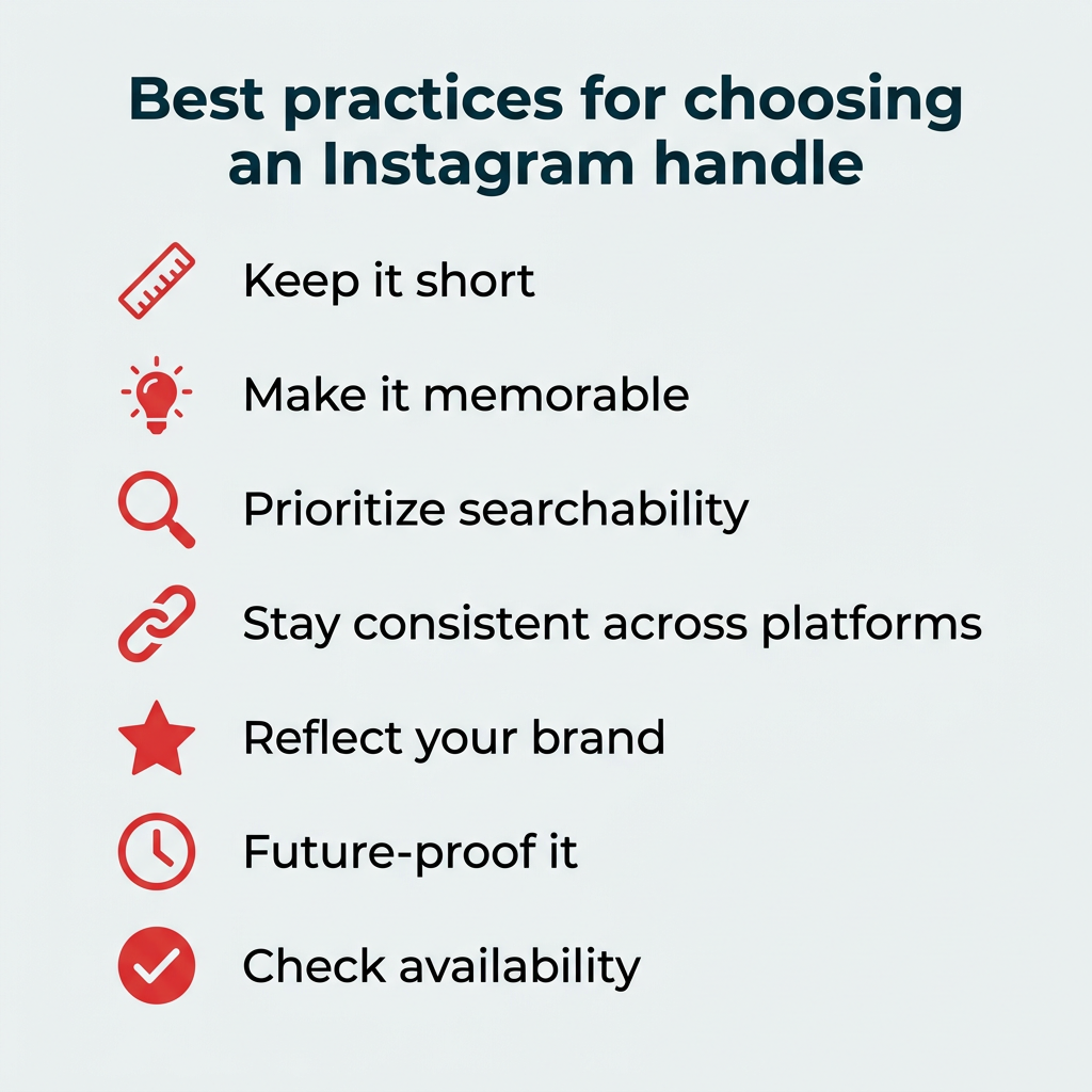 Best practices for choosing an Instagram handle Best practices for choosing an Instagram handle