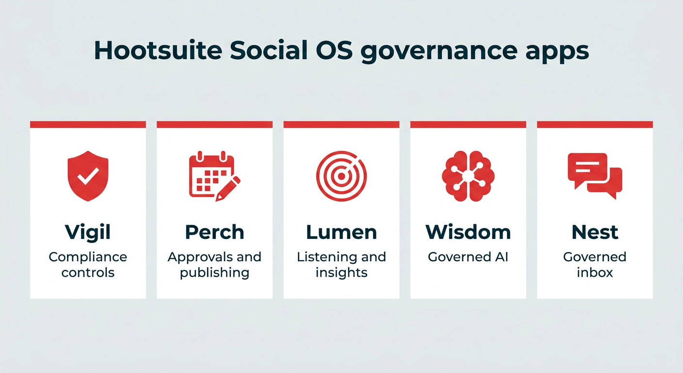 Hootsuite Social OS governance apps