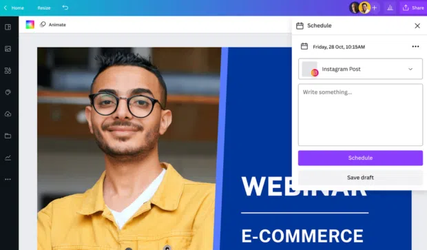 Canva scheduler
