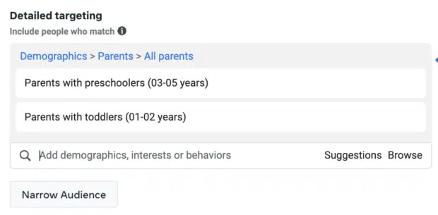 Facebook ads targeting: detailed targeting options in facebook ads