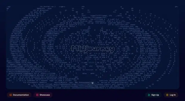 Midjourney home page AI image generator