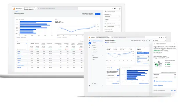 Social media analytics tools - Google Analytics user acquisition report